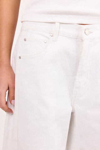 AMONG THE BRAVE - Varsity Ivory Forward Seam Barrel Jeans