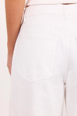 AMONG THE BRAVE - Varsity Ivory Forward Seam Barrel Jeans