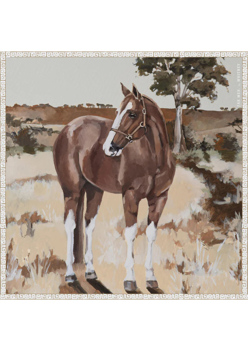 FAR MER BY WHITNEY SILK BANDANA - THE HORSE
