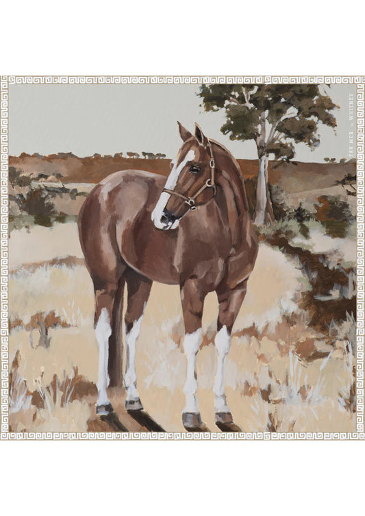 FAR MER BY WHITNEY SILK BANDANA - THE HORSE