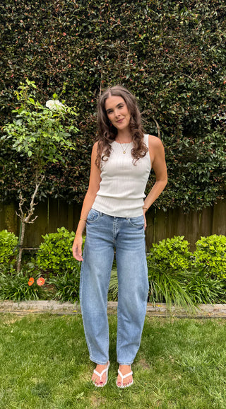 JUNKFOOD JEAN -  WHISKEY BARREL - Blue