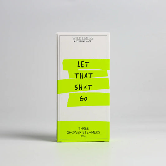 WILD EMERY THREE SHOWER STEAMERS - LET THAT SHxT GO