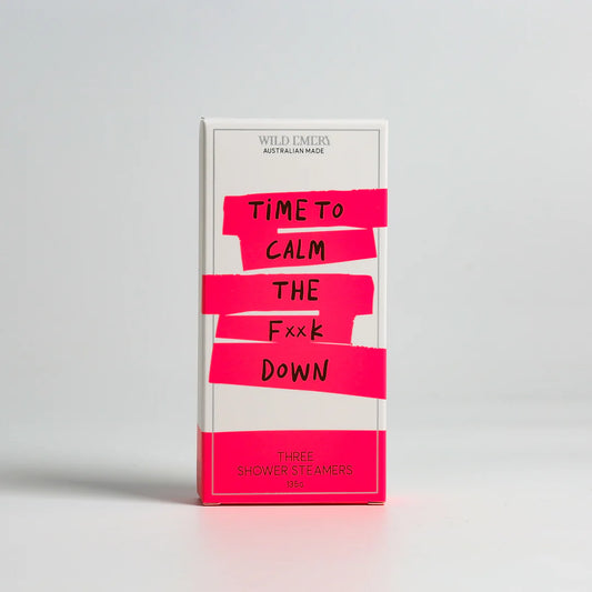 WILD EMERY THREE SHOWER STEAMERS - TIME TO CALM THE FxxK DOWN