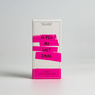 WILD EMERY THREE SHOWER STEAMERS - AS PER MY LAST EMAIL