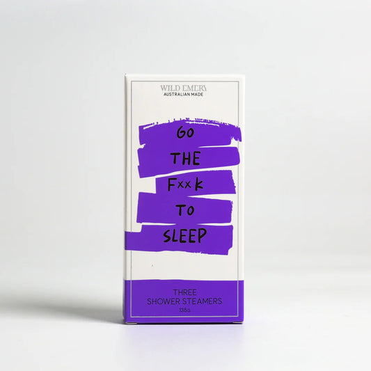 WILD EMERY THREE SHOWER STEAMERS - GO THE FxxK TO SLEEP