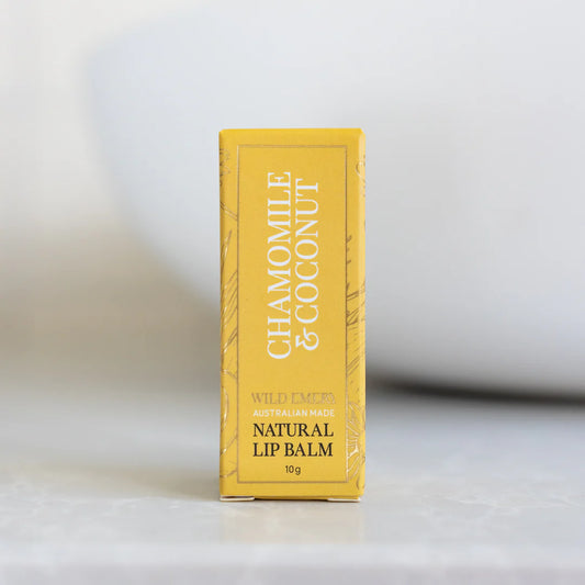 WILD EMERY NATURAL LIP BALM - Chamomile & Coconut