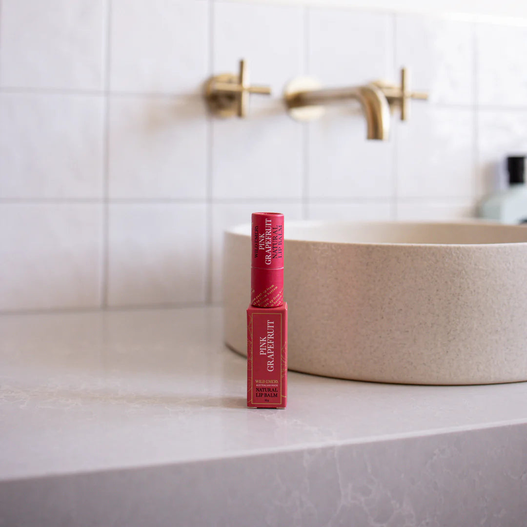 WILD EMERY NATURAL LIP BALM - Pink Grapefruit