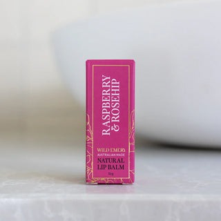 WILD EMERY NATURAL LIP BALM - Raspberry & Rosehip