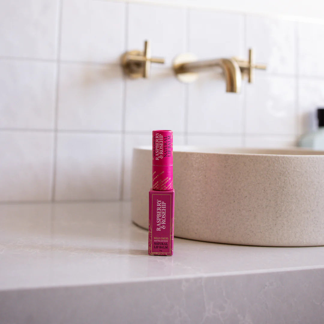 WILD EMERY NATURAL LIP BALM - Raspberry & Rosehip