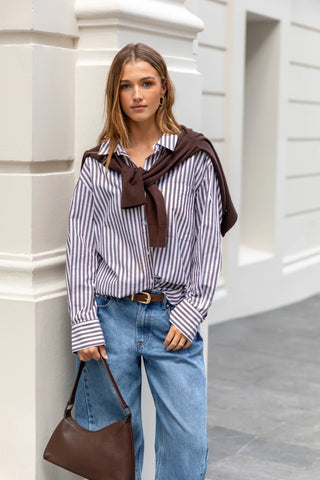 STORIES TO BE TOLD - YOU GOT THIS SHIRT - Chocolate Stripe