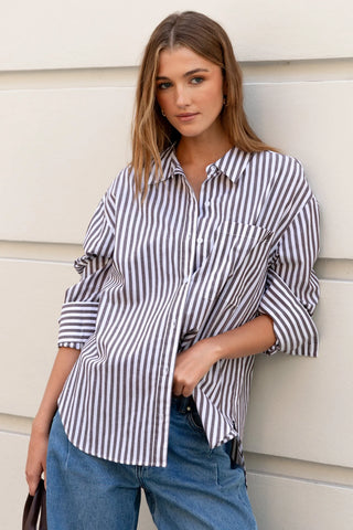 STORIES TO BE TOLD - YOU GOT THIS SHIRT - Chocolate Stripe