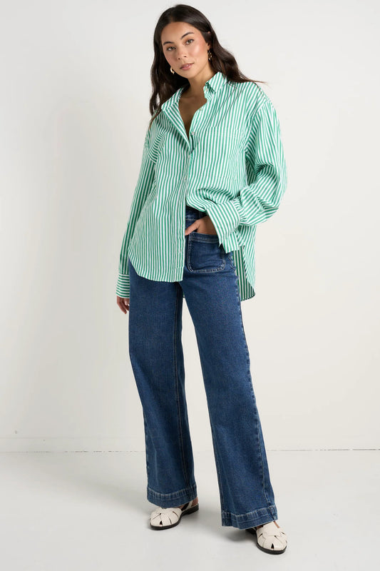 STORIES BE TOLD YOU GOT THIS OVERSIZED SHIRT - GREEN