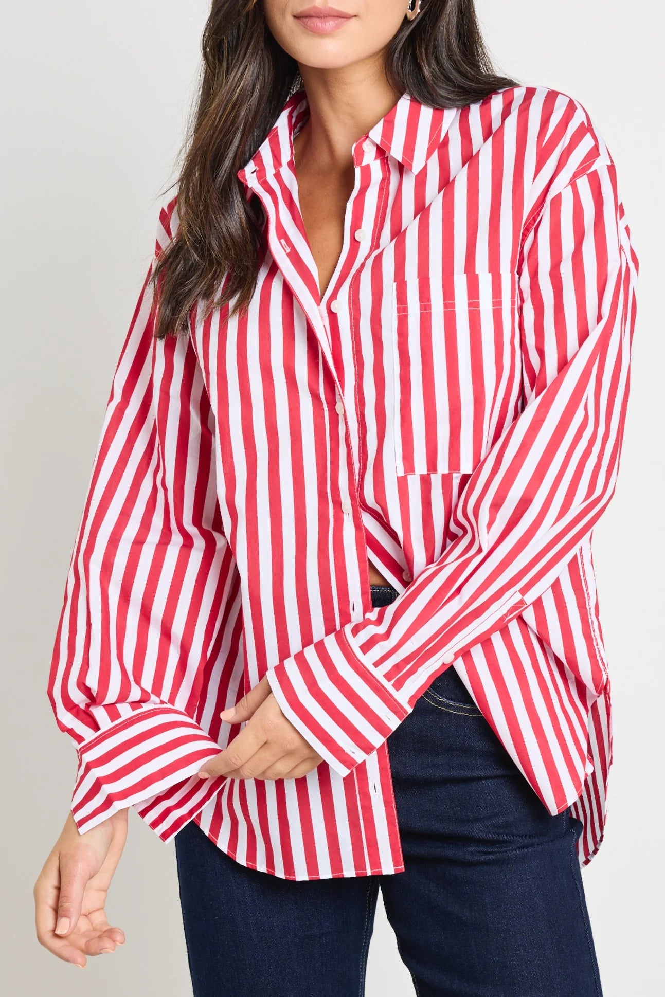 STORIES BE TOLD YOU GOT THIS OVERSIZED SHIRT - RED