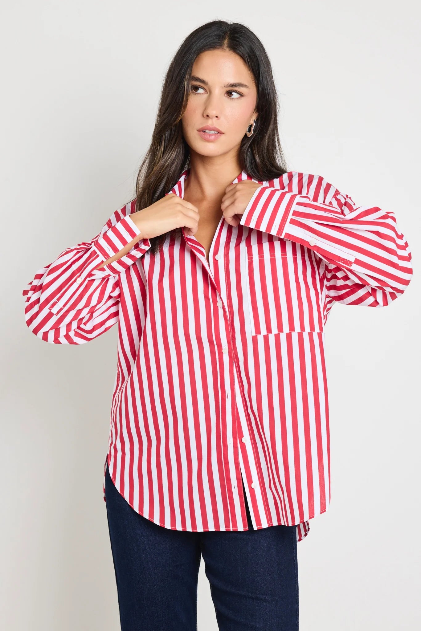 STORIES BE TOLD YOU GOT THIS OVERSIZED SHIRT - RED