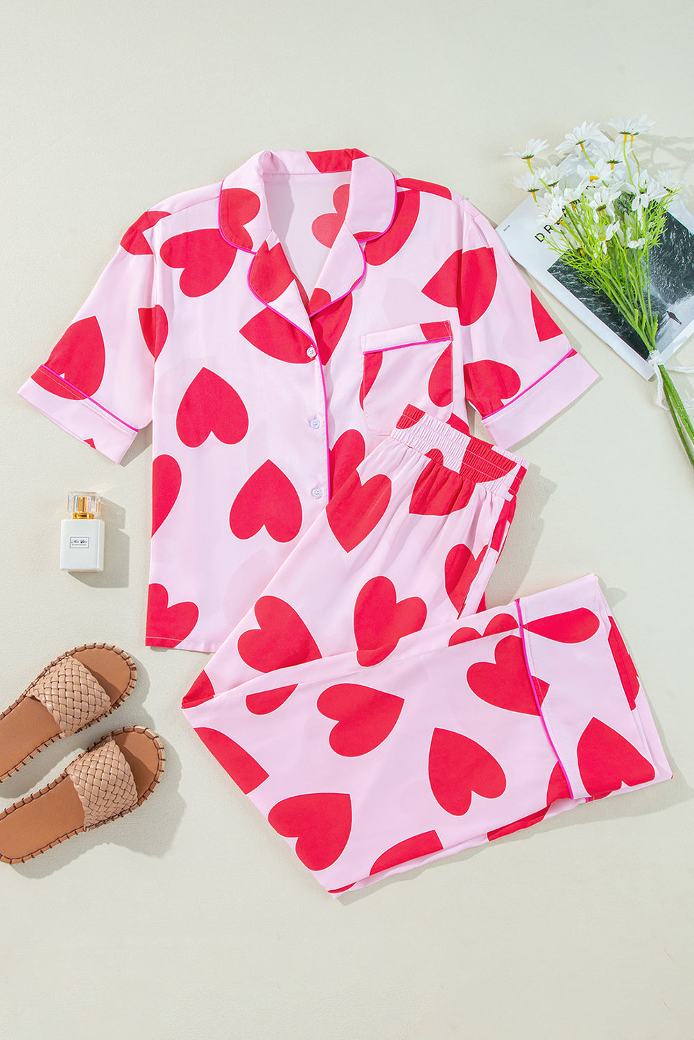 PRICKLE & POLLY Love Heart Pj set