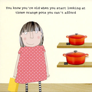 ROSIE MADE A THING CARDS - ORANGE POTS