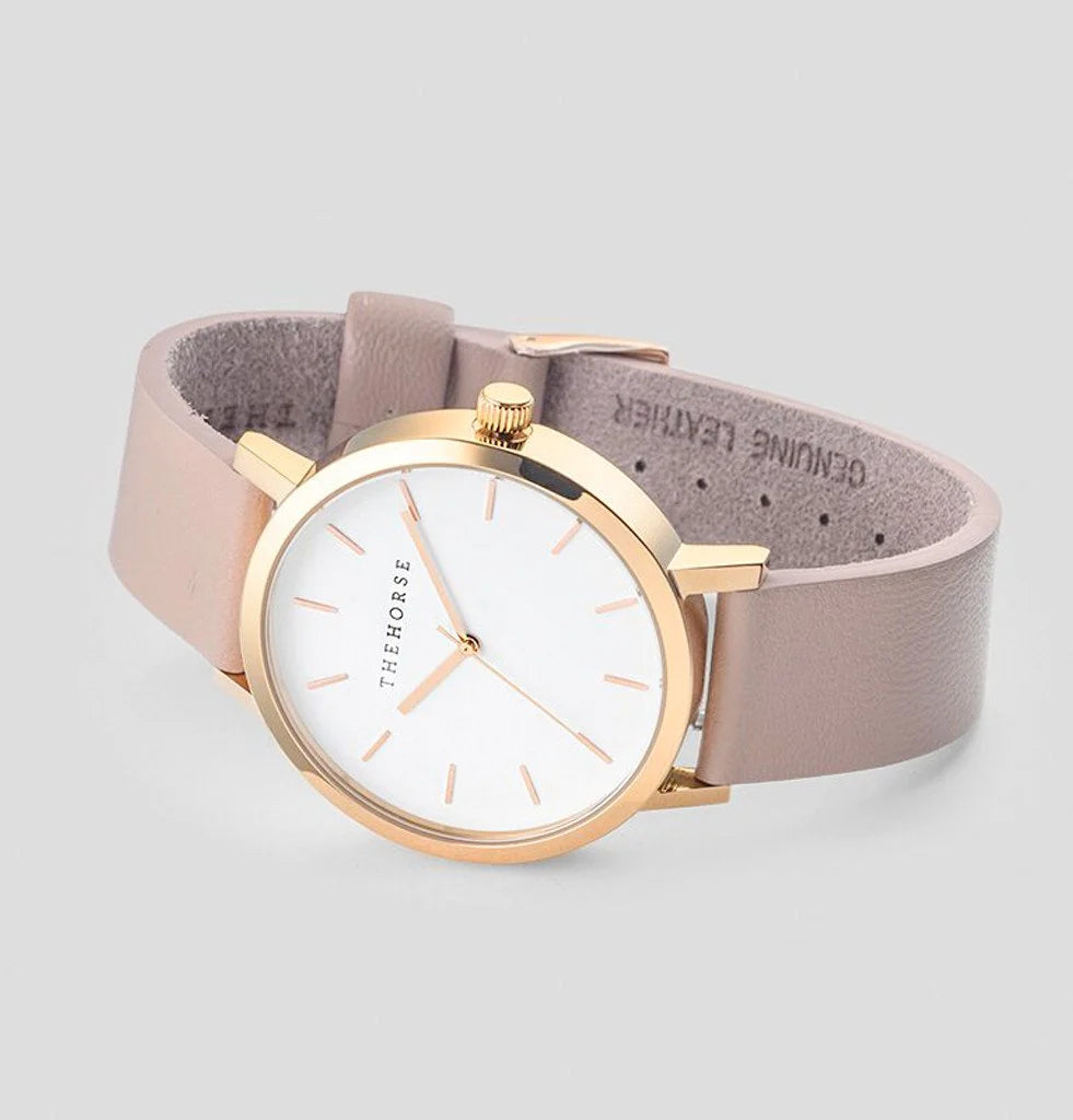 THE HORSE WATCH - Rose Gold /  Blush Leather