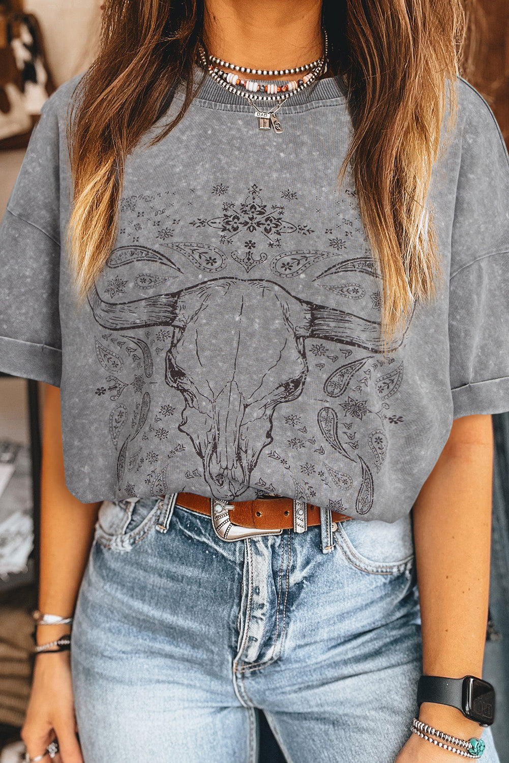 PRICKLE & POLLY - Western Steer Head Tee