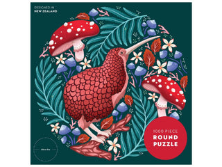 PUZZLE ROUND -  KOOKY KIWI 1000 PCE