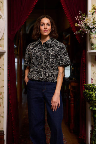 THING THING - Zephrya Top - Black Daisy