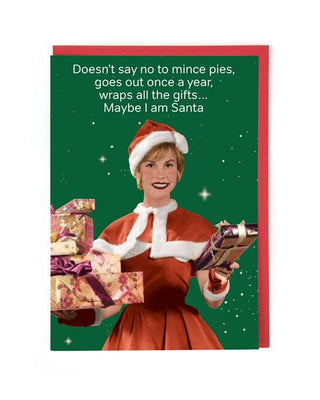 CATH TATE CARDS - Maybe I'm Santa - Christmas Card