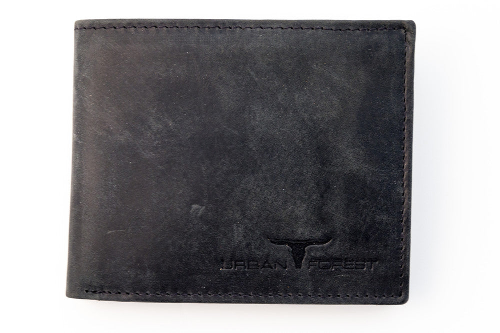 URBAN FOREST AMOS LEATHER WALLET - Black