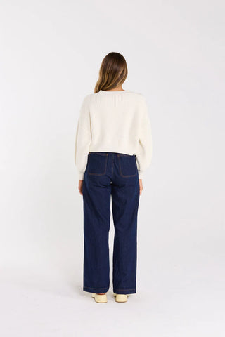 THING THING - FLOURISH CARDIGAN - Milky Bar