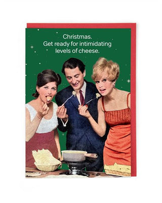 CATH TATE CARDS -  Levels Of Cheese - Christmas Card