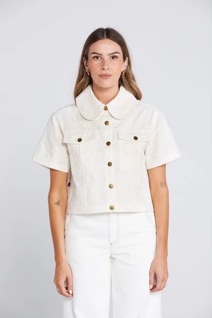 THING THING ZEPHRYA TOP - Creamy Daisy