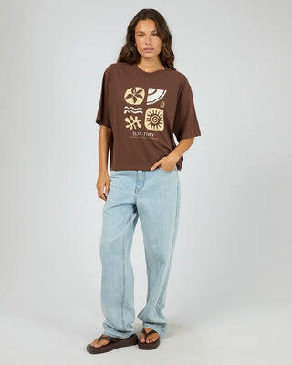 SILENT THEORY - ETERNAL RELAXED TEE - Brown
