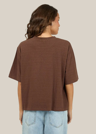 SILENT THEORY - ETERNAL RELAXED TEE - Brown