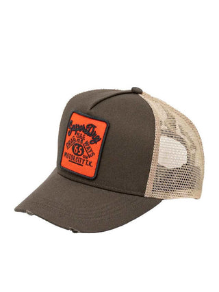 SUPERDRY - MESH TRUCKER CAP - Fatigue Green