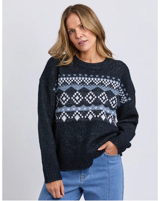 FOXWOOD PANORAMA KNIT - Navy