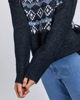 FOXWOOD PANORAMA KNIT - Navy