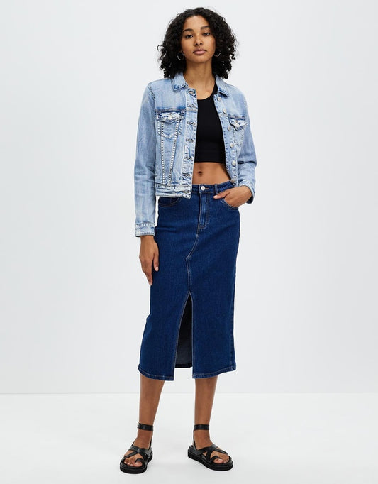 FOXWOOD SCOUT MIDI SKIRT - Indigo