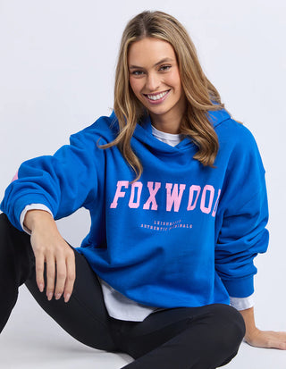 FOXWOOD INTERVAL HOODIE - Cobalt Blue/Neon Pink