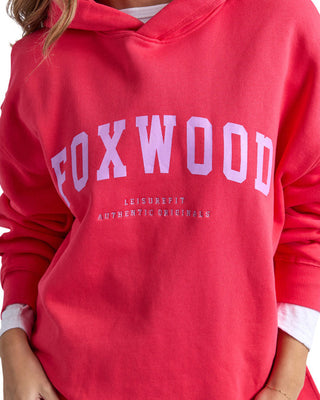 FOXWOOD INTERVAL HOODIE - RASP / NEON LILAC