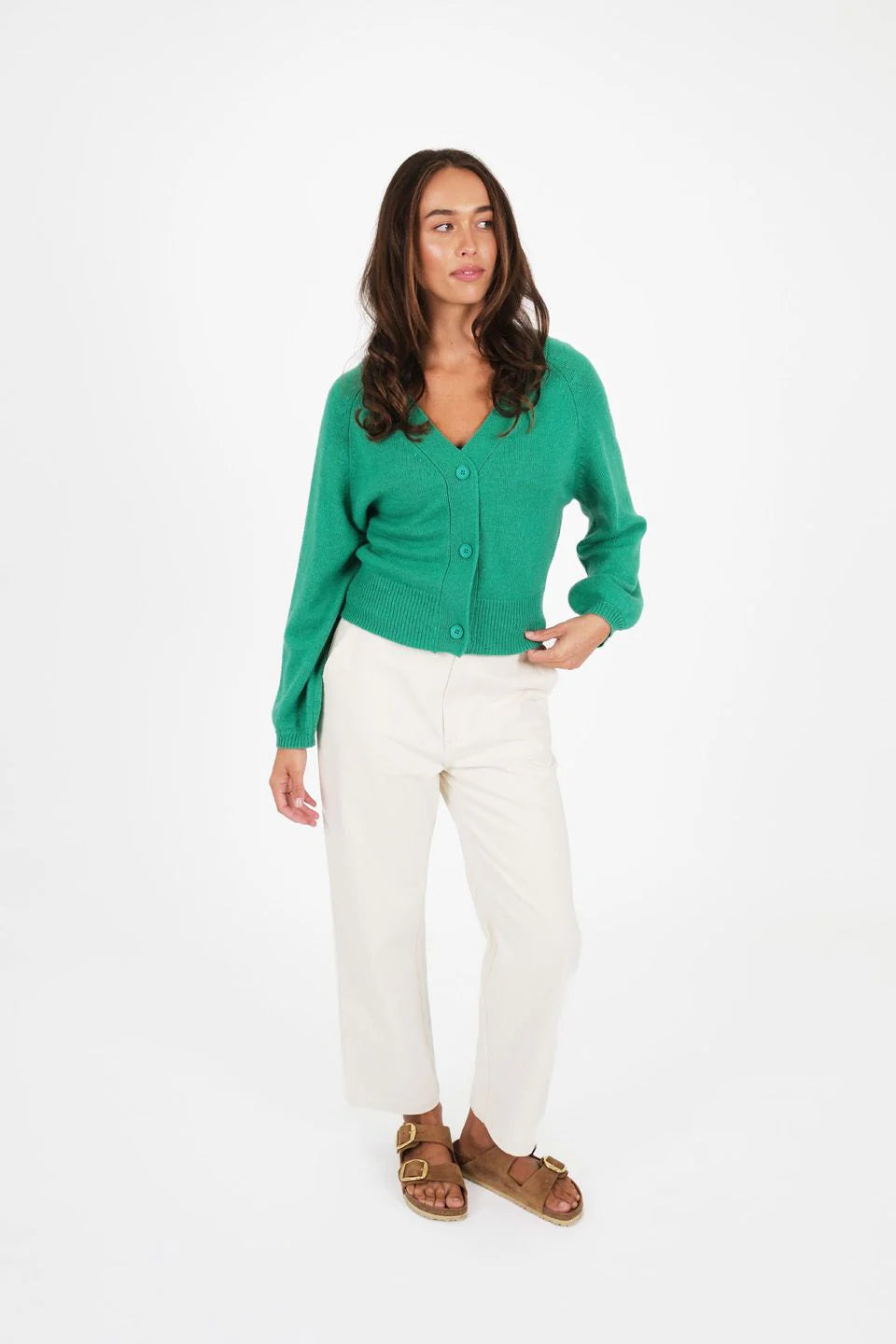 TITCHIE COLLIDE CARDI - GREEN