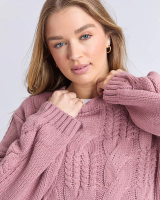 FOXWOOD - JOSIE CREW KNIT - Dusty Rose
