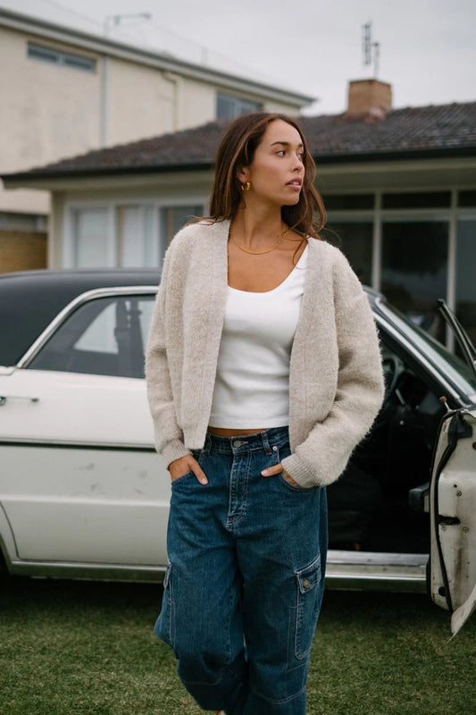 TITCHIE THE BOMBER JACKET - Oatmeal