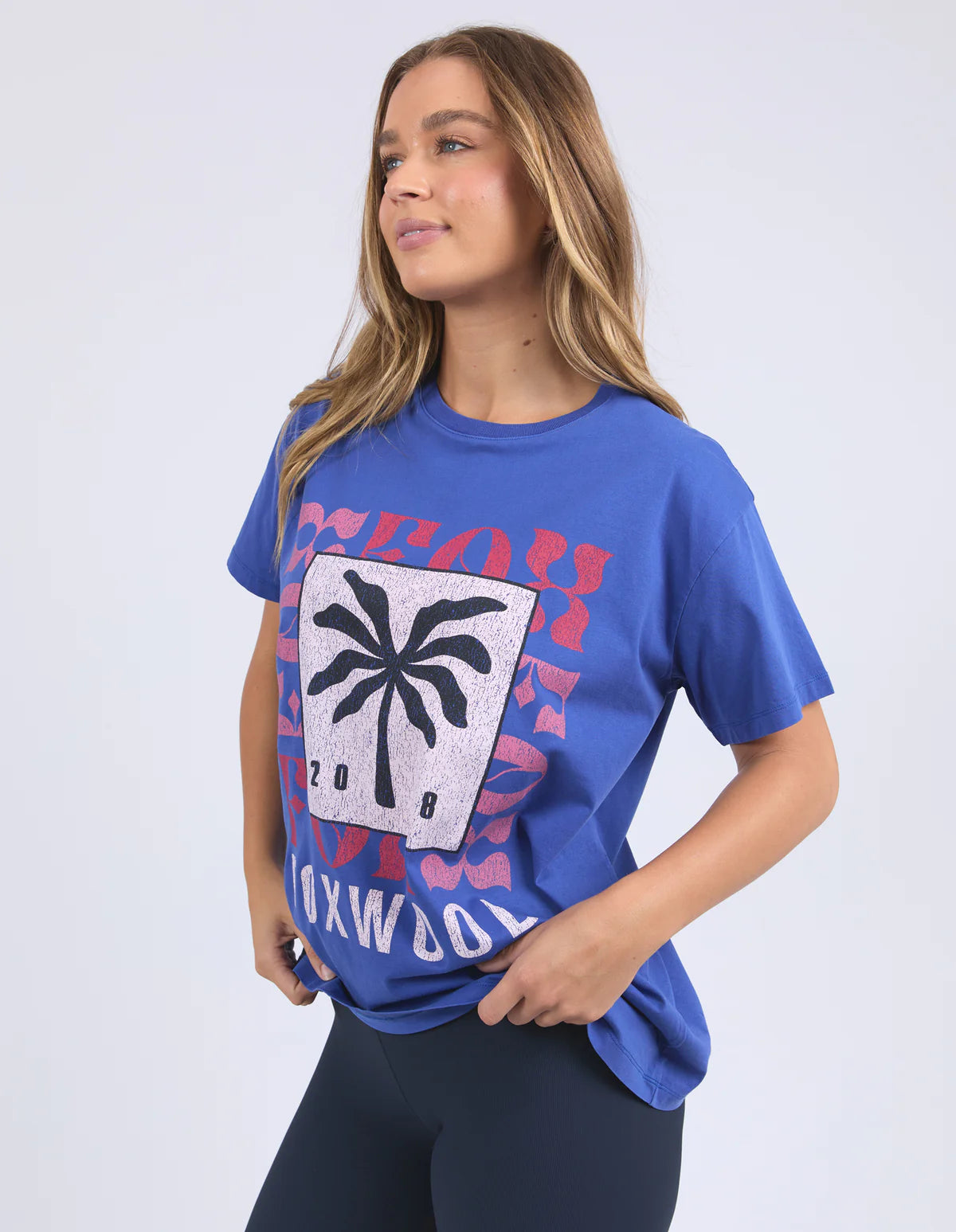 FOXWOOD LAZE TEE - Blue