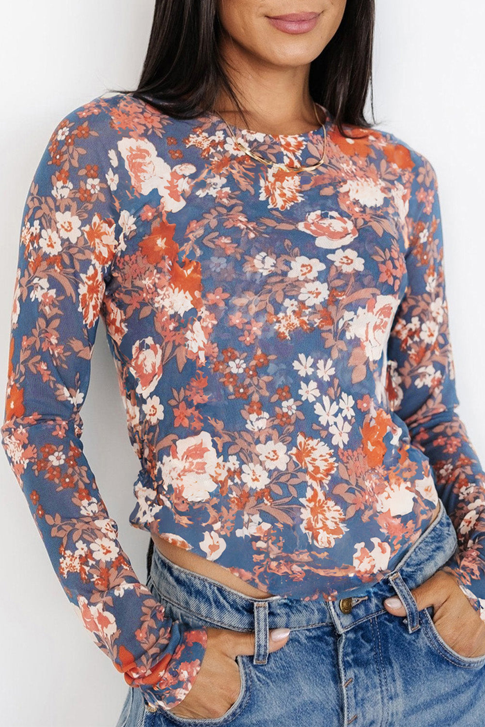 PRICKLE & POLLY - Orchid Petal Mesh Top