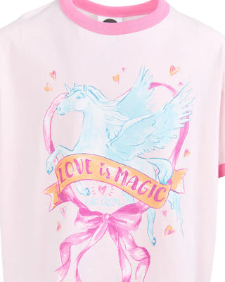 EVE GIRL - PEGASUS RINGER TEE - Pink