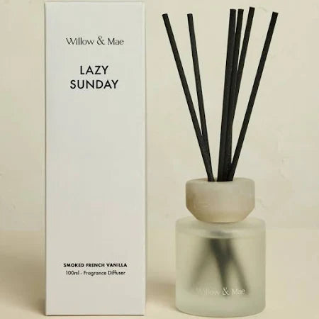 WILLOW & MAE FRAGRANCE DIFFUSER 100ml - Lazy Sunday