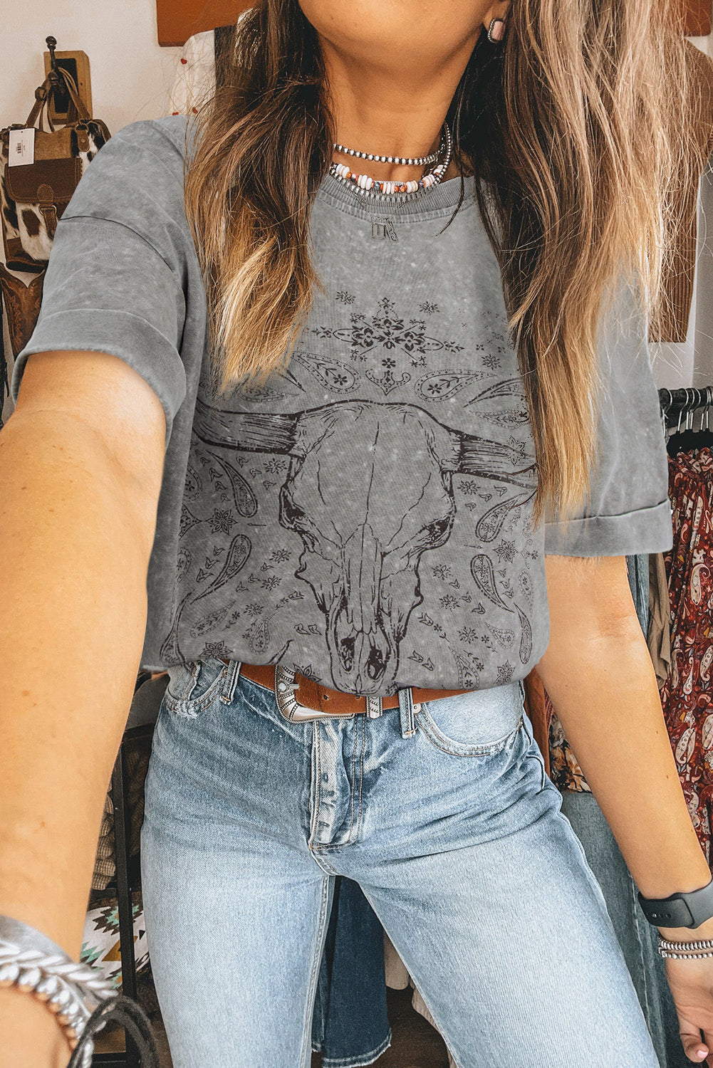 PRICKLE & POLLY - Western Steer Head Tee