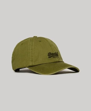 SUPERDRY VINTAGE EMBROIDERY CAP - Olive Khaki