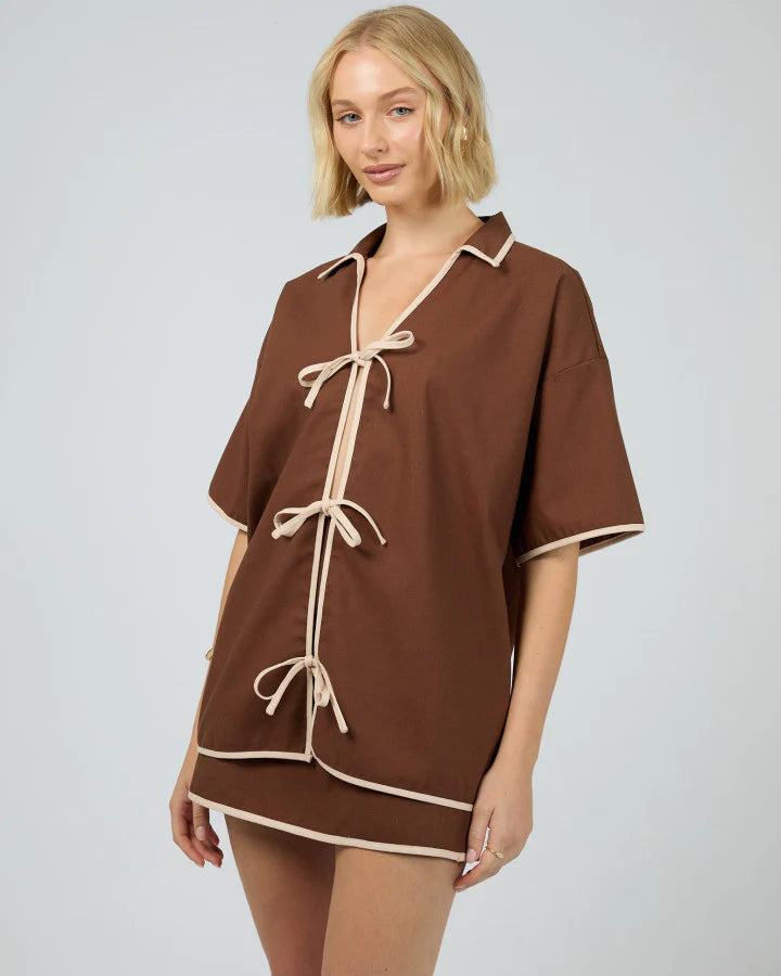 JORGE TYLER SHIRT - Brown