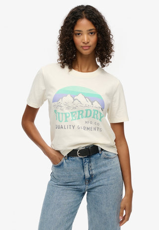 SUPERDRY GREAT OUTDORRS RELAXED TEE - Off White