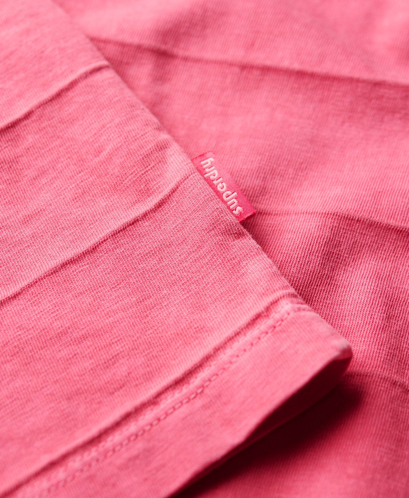 SUPERDRY VINTAGE TEXTURE TEE - DESERT ROSE PINK