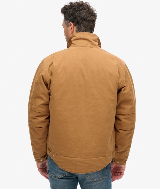 SUPERDRY SURPLUS RANCH JACKET - DENIM TOBACCO BROWN